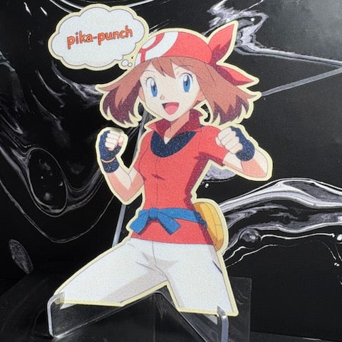 Battle Ready Trainer Girl – 5" Anime Art Sticker