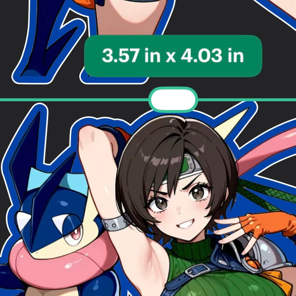 Anime Girl Waifu Sticker