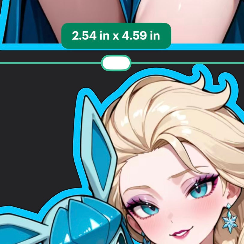 Anime girl Waifu Sticker