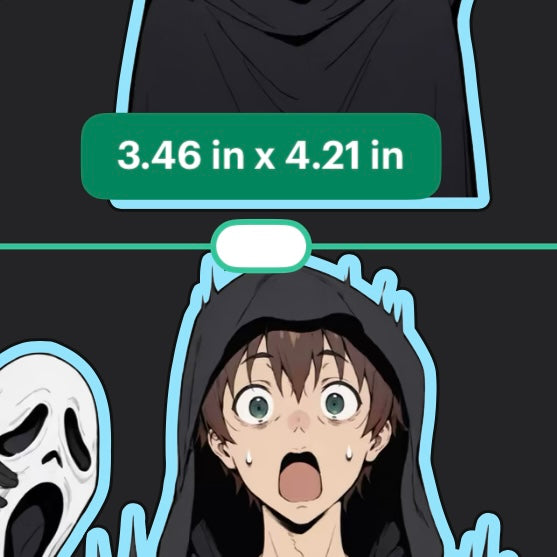 Halloween Anime Guy Sticker
