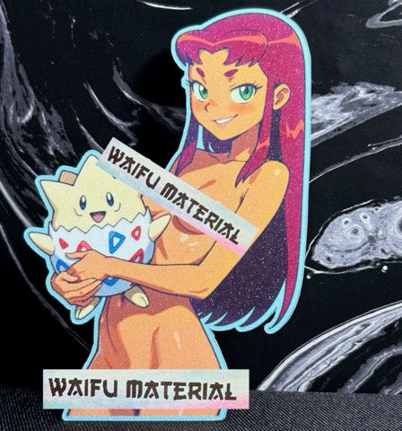 NSFW Star Sorceress Waifu – 5" Anime Art Sticker (18+)