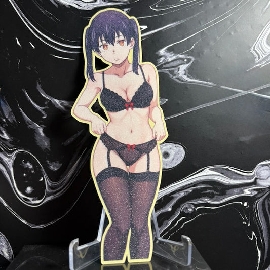 Lace Lingerie Anime Girl – 5" Art Sticker