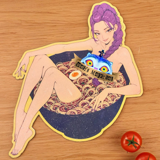 NSFW Broth & Beauty – 5" Anime Art Sticker (18+)