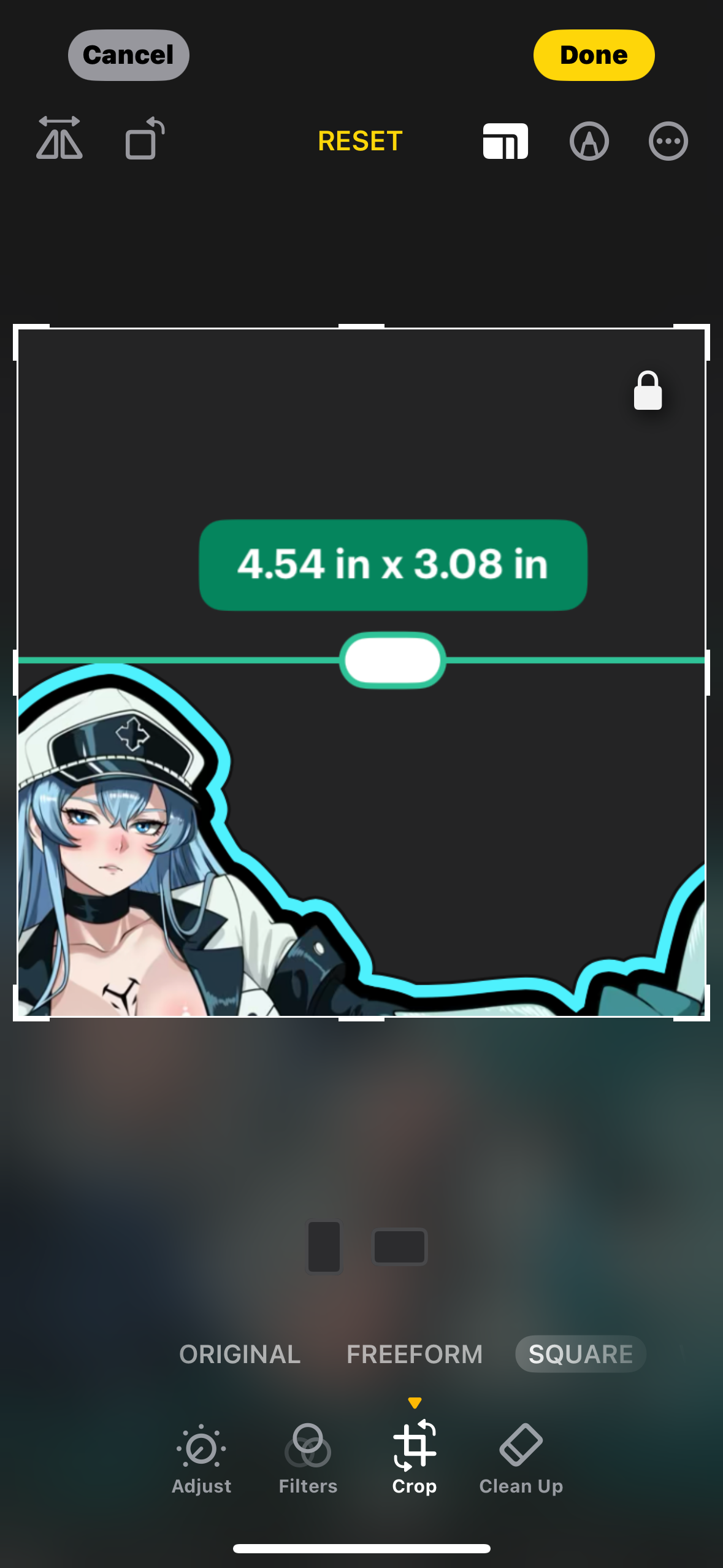 Waifu anime girl sticker